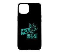 Hello How are You ? Girafe Exotique Animal Coque pour iPhone 15 Plus