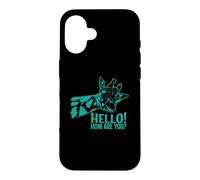 Hello How are You ? Girafe Exotique Animal Coque pour iPhone 16