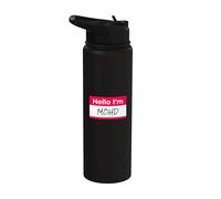 Hello I Am Mohammad Funny Mohd Nom Citation Hello I'm Muhammad Stainless Steel Insulated Water Bottle