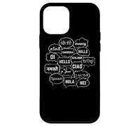 Hello in Many Languages Translator Globetrotter Polyglot Coque pour iPhone 12 Mini
