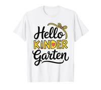 Hello Kindergarten Chemise Garçon Fille Enseignant Retour à l'école T-Shirt