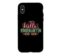 Hello Kindergarten Funny Back to School for Kids Coque pour iPhone X/XS
