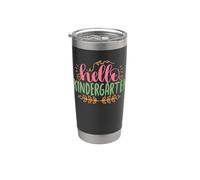 Hello Kindergarten Funny Back To School for Kids Gobelet isotherme en acier inoxydable double paroi