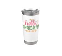 Hello Kindergarten Funny Back To School for Kids Gobelet isotherme en acier inoxydable double paroi