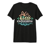 Hello Kindergarten Grade Funny Back to School Kids T-Shirt Haut de Gamme