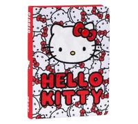 Hello Kitty Agenda scolaire 2026-2027 officiel Hello Kitty avec couverture rembourrée et 352 pages colorées, idéal pour l'école primaire et moyenne 13 x 17,8 cm