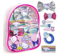 Hello Kitty and Friends Mini sac à dos accessoires pour cheveux comprenant pour les enfants filles, à partir de 3 ans, parfait pour les anniversaires, les fêtes, les soirées pyjama et les maquillages
