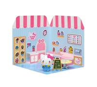 Hello Kitty and Friends Mini Figurine Maison des autocollants Hello Kitty Flower Café