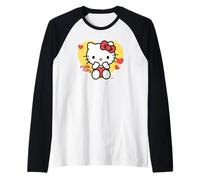 Hello Kitty - Big Golden Heart Manche Raglan