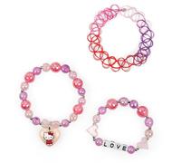 Hello Kitty Bracelet fille fuchsia 3 pièces - Marque EAN : 8445484471489