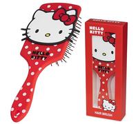 Hello Kitty Sanrio Brosse à Cheveux Fille ou Femme, Brosse Démêlante Paddle, Brosse à Cheveux Voyage, Accessoires Kawaii, Cadeau Anime (Hello Kitty Brosse)