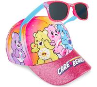 Hello Kitty | Care Bears | Disney Stitch Fille Casquette Baseball et Lunettes de Soleil Enfant, UV Protection, Voyage Accessoires, Ete Cadeau Fille