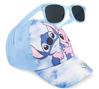 Hello Kitty | Care Bears | Disney Stitch Fille Casquette Baseball et Lunettes de Soleil Enfant, UV Protection, Voyage Accessoires, Ete Cadeau Fille