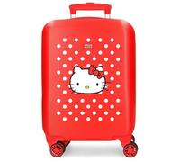 Hello Kitty Castle of Valise Cabine Rouge 33 x 50 x 20 cm Rigide en ABS avec Serrure latérale 28,4 L 2 kg 4 Roues Doubles Bagage à Main Rouge 33 x 50 x 20 cm, Rouge, 33x50x20 cms, Valise