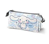Hello Kitty Cinnamoroll Candy Triple Trousse Bleu 23 x 11 cm