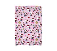 Hello Kitty - Couverture polaire bébé 100 x 150 cm, rose, polyester lavable