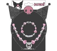 Hello Kitty Ensemble de bijoux avec bandeau, collier et bracelet en perles dans les tons roses et nacrés | Accessoires officiels pour enfants à partir de 3 ans avec motif kawaii et emballage cadeau
