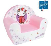 Fun House - Fauteuil club enfant Hello Kitty L52×P33×H42 cm, housse lavable 30°, mousse légère