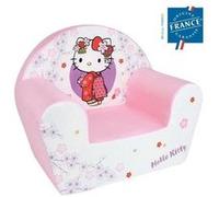 Fun House - Fauteuil club enfant Hello Kitty L52×P33×H42 cm, housse lavable 30°, mousse légère