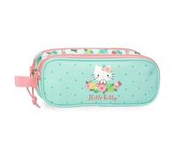 Hello Kitty Floral Kitty Trousse Double Verte 23 x 9 x 7 cm Polyester