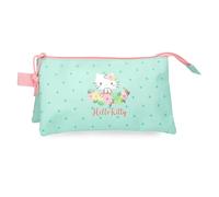 Hello Kitty Floral Kitty Trousse triple verte 22 x 12 x 5 cm Polyester