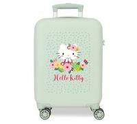 Hello Kitty Floral Kitty Valise de Cabine Verte 33 x 50 x 20 cm Rigide 2 kg Fermeture à Combinaison latérale ABS 2 kg 28 l Bagages à Main Vert Taille Unique Valise Cabine, Vert, Taglia Unica, Valise