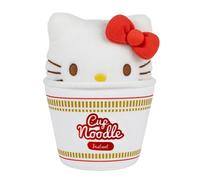 Hello Kitty & Friends Noodle Cup Peluche 16 cm - Tasse avec doudou intégré, Kuromi, My Melody & Cinnamoroll, Kawaii Anime Peluche au design de tasse (Hello Kitty)