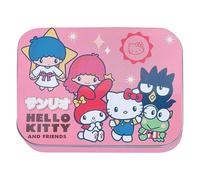 Hello Kitty Friends Pansements Enfants - Boîte en Métal avec 24 Pansements Colorés - Waterproof & Hypoallergénique - Pansement Enfant pour Peau Sensible - Idéal École, Voyage & Premiers Secours
