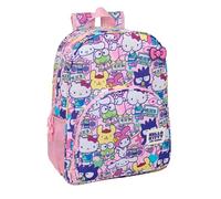 Safta Sac à dos Hello Kitty & Friends adaptable au chariot 33x42x14 cm Rose 19 L dès 36 mois