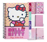Hello Kitty Gommettes Autocollantes, Carnet Scrapbooking avec 28 Feuilles D'autocollant 400+ Stickers Kawaii, Cadeau Fille et Ado