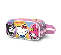 Hello Kitty Happy-Trousse 3D Double, Rose, 22 x 10 cm