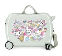 Hello Kitty Harajuko Valise pour Enfant Verte 50 x 38 x 20 cm Rigide ABS Serrure Latérale 34L 1,8 kg 2 Roues Bagage à Main Vert Taille Unique Valise Enfant, Vert, Taille Unique, Valise Enfant