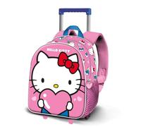 Karactermania Hello Kitty 3d 34x26x13 Cm 11.50l Wheeled Backpack Rose Enfants