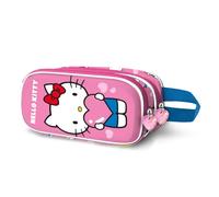 Karactermania Trousse Hello Kitty Heart 3D Double Rose 22 x 10 cm
