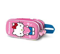 Hello Kitty Heart-Trousse 3D Double, Rose 22 x 10 cm