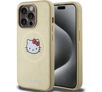 Hello Kitty Hkhmp13Xpghckd Iphone 13 Promax 6.7 Złoty/Gold Hardcase Leather Kitty Head Magsafe