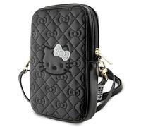 CG MOBILE Hello Kitty HKPBPEKHBPK Sac à bandoulière avec nœud matelassé Noir, Noir