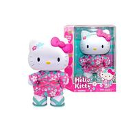 Hello Kitty HKTJ5000 Poupée de 32 cm avec 5 Points d'articulation, habille Un Magnifique Kimono et des Sandales enlevées, Jouet parfumé à la Pomme