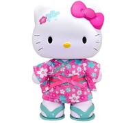 Hello Kitty HKTJ5000 Poupée de 32 cm avec 5 Points d'articulation, habille Un Magnifique Kimono et des Sandales enlevées, Jouet parfumé à la Pomme