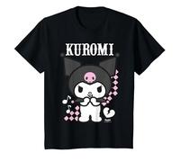 Hello Kitty - Kuromi Anime T-Shirt, Enfant, Noir, 6 Ans