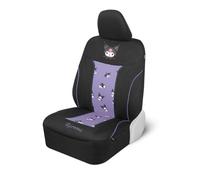 Hello Kitty Kuromi Car Seat Cover - Cute Black and Purple Front Seat Cover with Lavender Accents, Durable and Comfortable Polyester, Car Accessories Hello Kitty Accessories 1pc