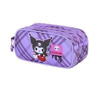 HELLO KITTY Kuromi Cherry-Trousse Trick Fan 2.2, Mauve, 23 x 11 cm