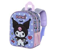 Hello Kitty Kuromi Rebel-Sac à Dos 3D Elite, Mauve, 25 x 30 cm, Capacité 7 L