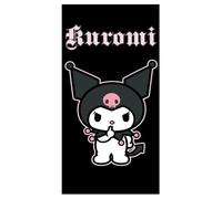 Hello Kitty Kuromi Serviette de bain pour enfant 100 % coton 70 x 140 cm