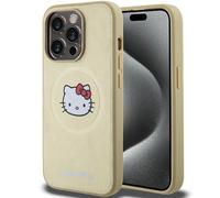 Hello Kitty Leather Kitty Head MagSafe Case - iPhone 14 Pro Case (Gold)