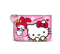 Hello Kitty Lovely-Petit Porte-Monnaie Carré, Rose, 13 x 10 cm