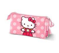 Hello Kitty Moto-Trousse Triple, Rose, 23 x 11 cm