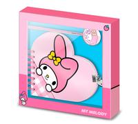 Hello Kitty My Melody agenda + coffret stylos Karactermania