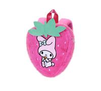 Karactermania - Sac à dos peluche Hello Kitty My Melody - motif fraise 30x30x10 cm - rose
