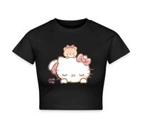 Hello Kitty Ours en Peluche sur Le Dos Crop Top